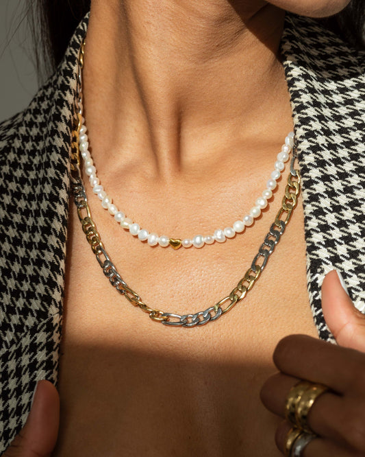 Retro Love Pearl Collana Oro