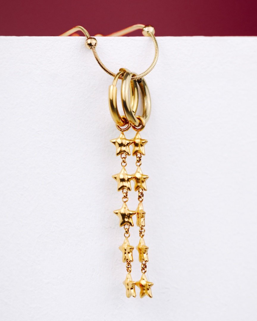Luminaries Hoop Set Small Oro Rosa