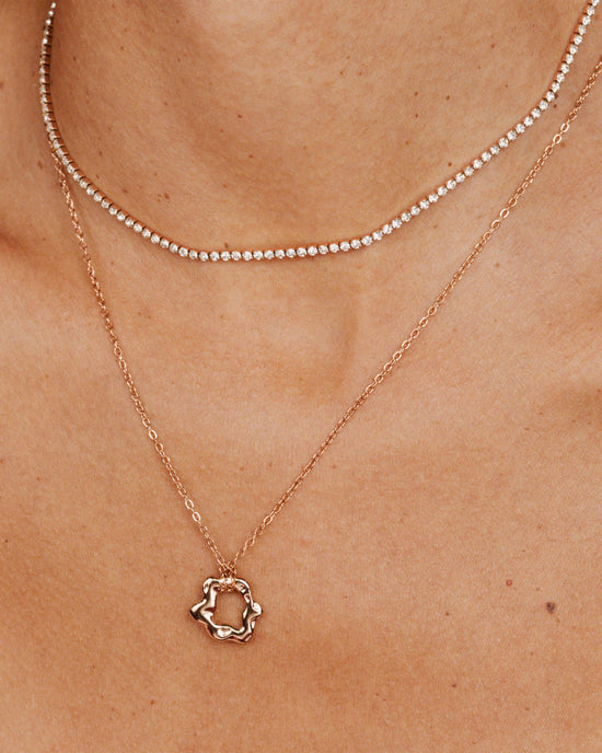 Melting Donut Collana Oro Rosa