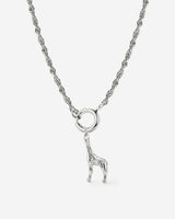 Giraffe Rope Chain Collana Set Argento