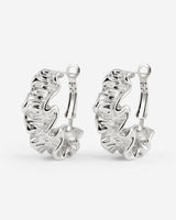 Cute Coral Hoops Argento