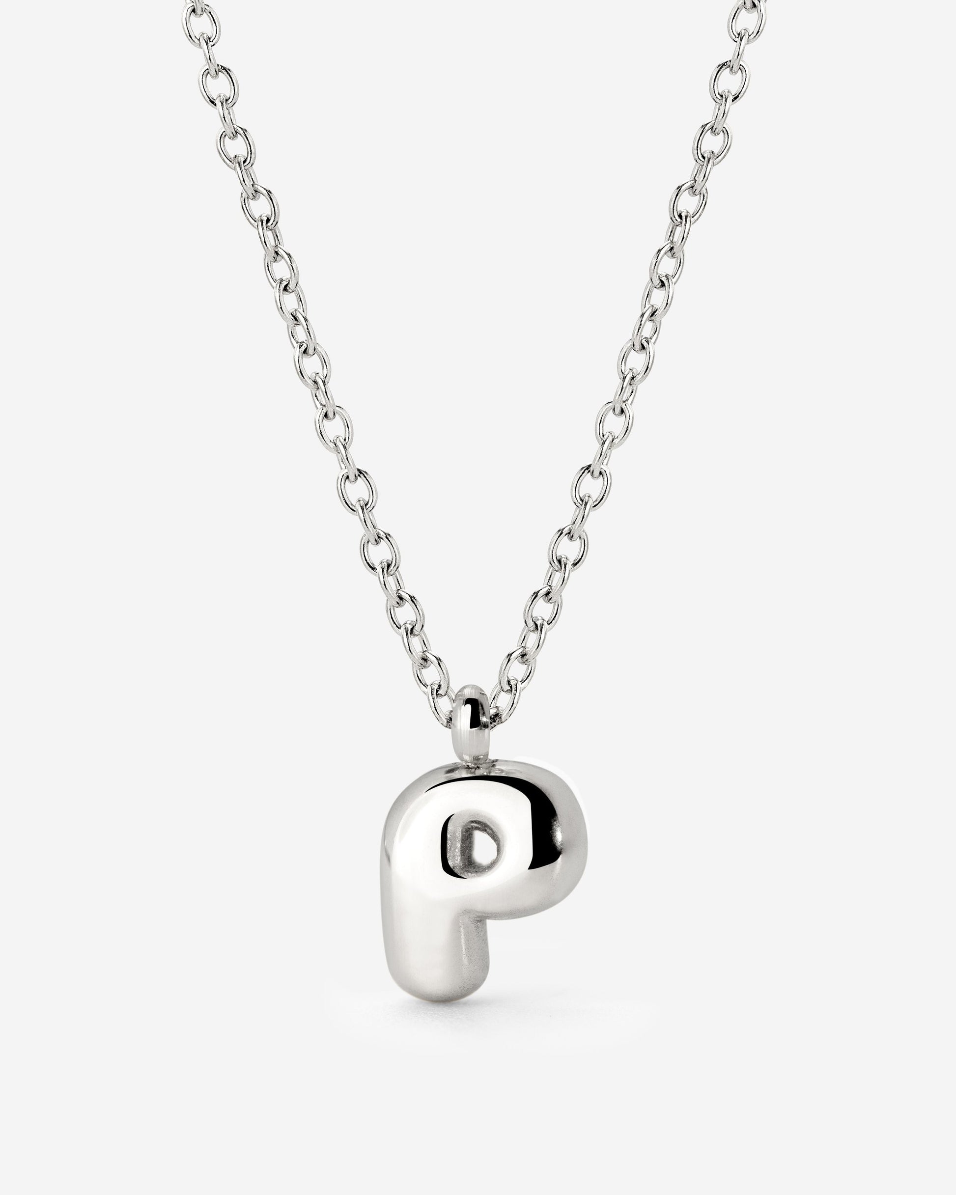 Bubble Letter Collana Argento