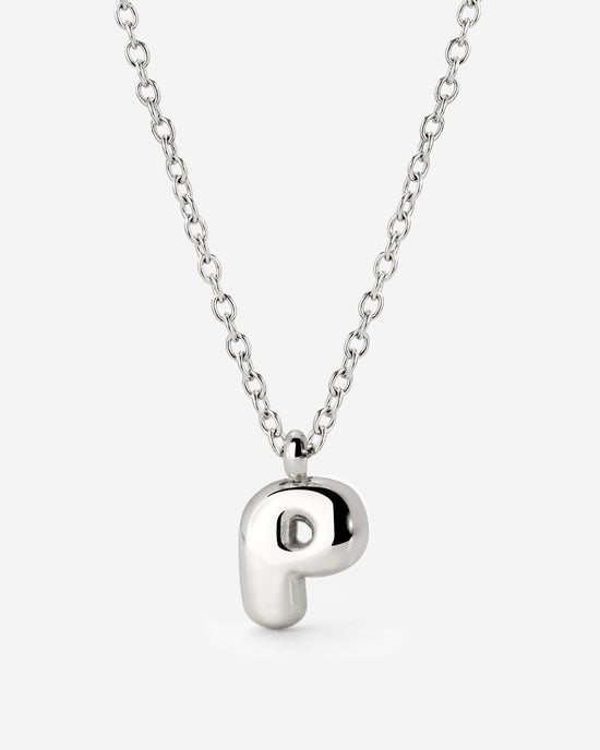 Bubble Letter Collana Argento