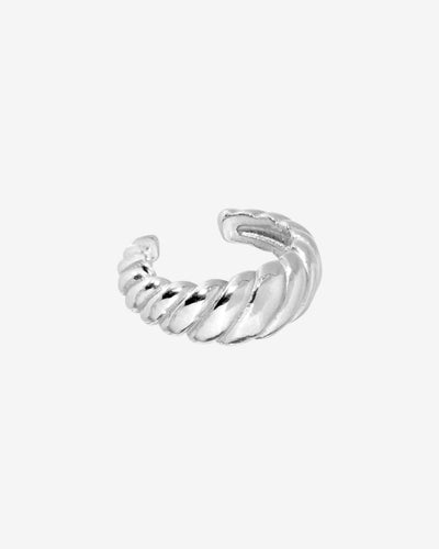 Towel Twist Ear Cuff Argento