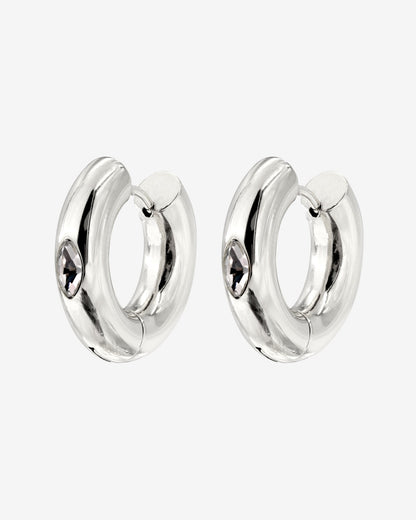Phat Glowy Hoops Argento