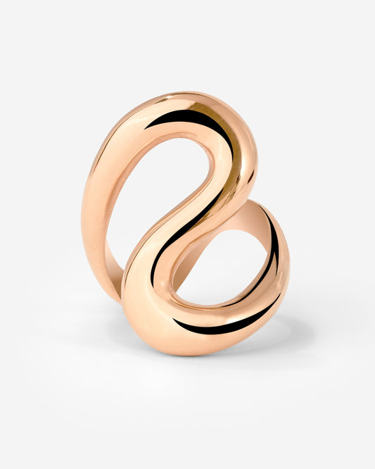 Coiled Anello Oro Rosa