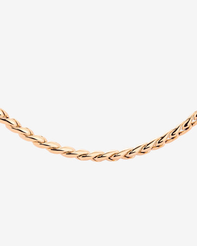 Spiral Links Collana Oro Rosa