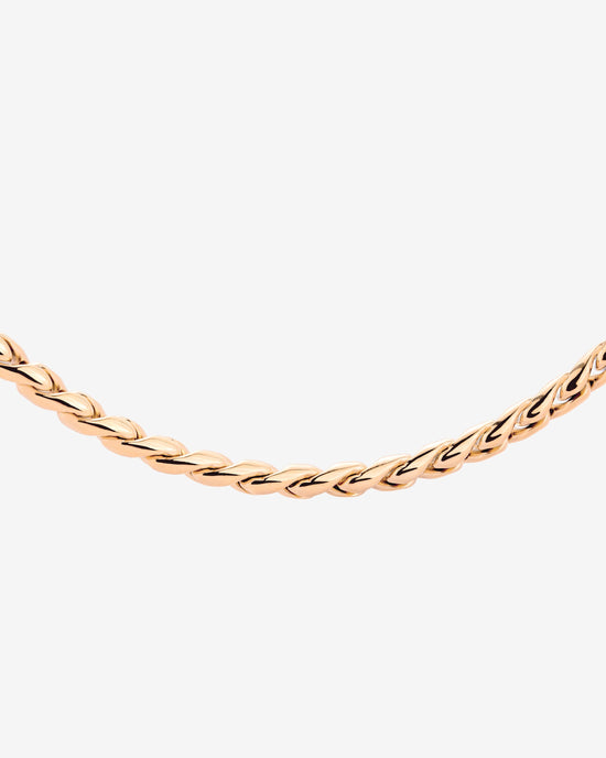 Spiral Links Collana Oro Rosa