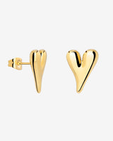Flowy Heart Orecchini Small Oro