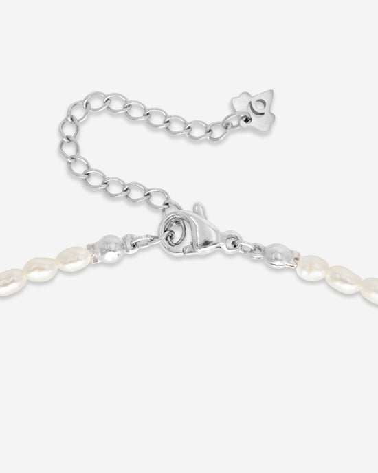 Perlita Choker Argento