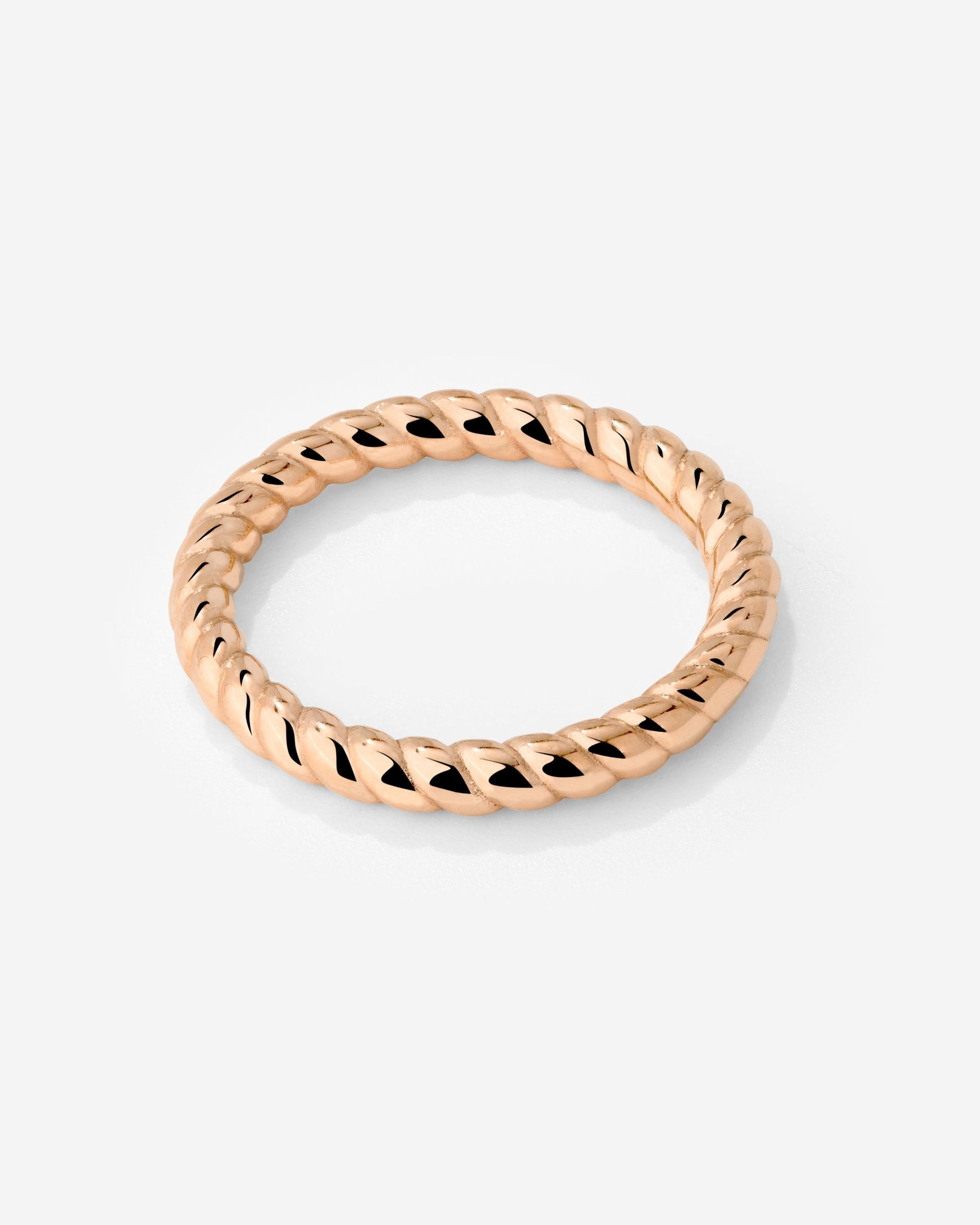Endless Twist Anello Oro Rosa