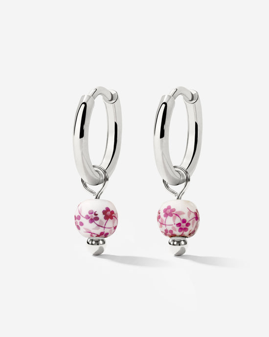 Painted Pink Hoop Set Small