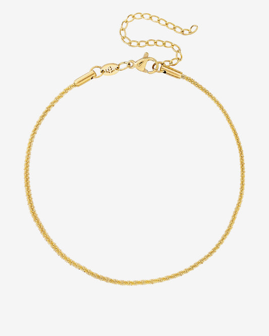 Criss Cross Chain Cavigliera Oro