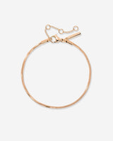 Squared Snake Chain Bracciale Oro Rosa