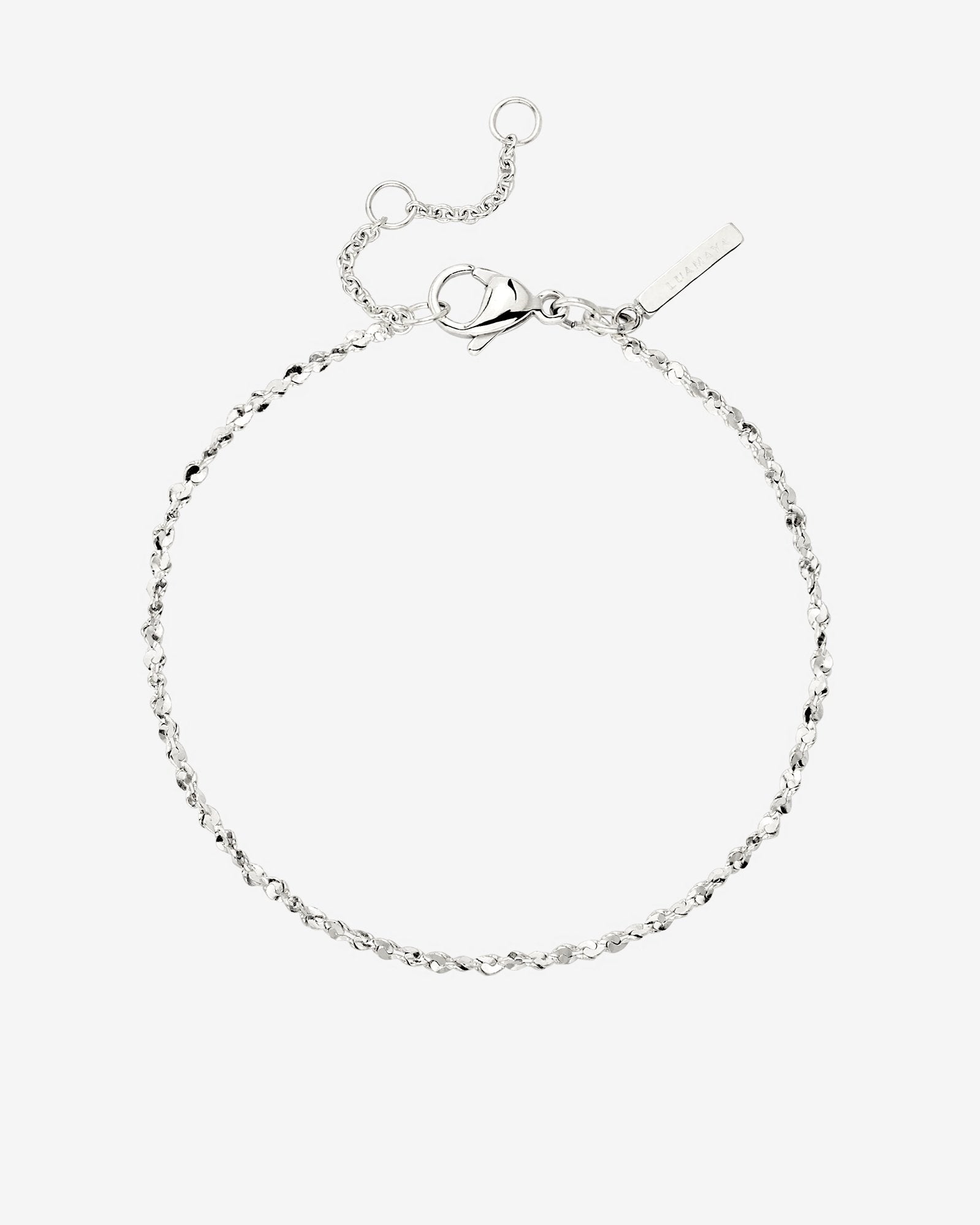 Tinsel Chain Bracciale Argento