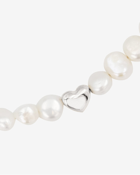 Retro Love Pearl Collana Argento