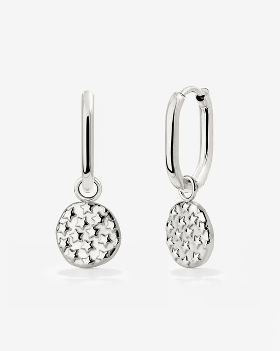 Starry Skies Oval Hoop Set Baby Argento