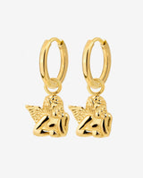 Cherub Hoop Set Small Oro