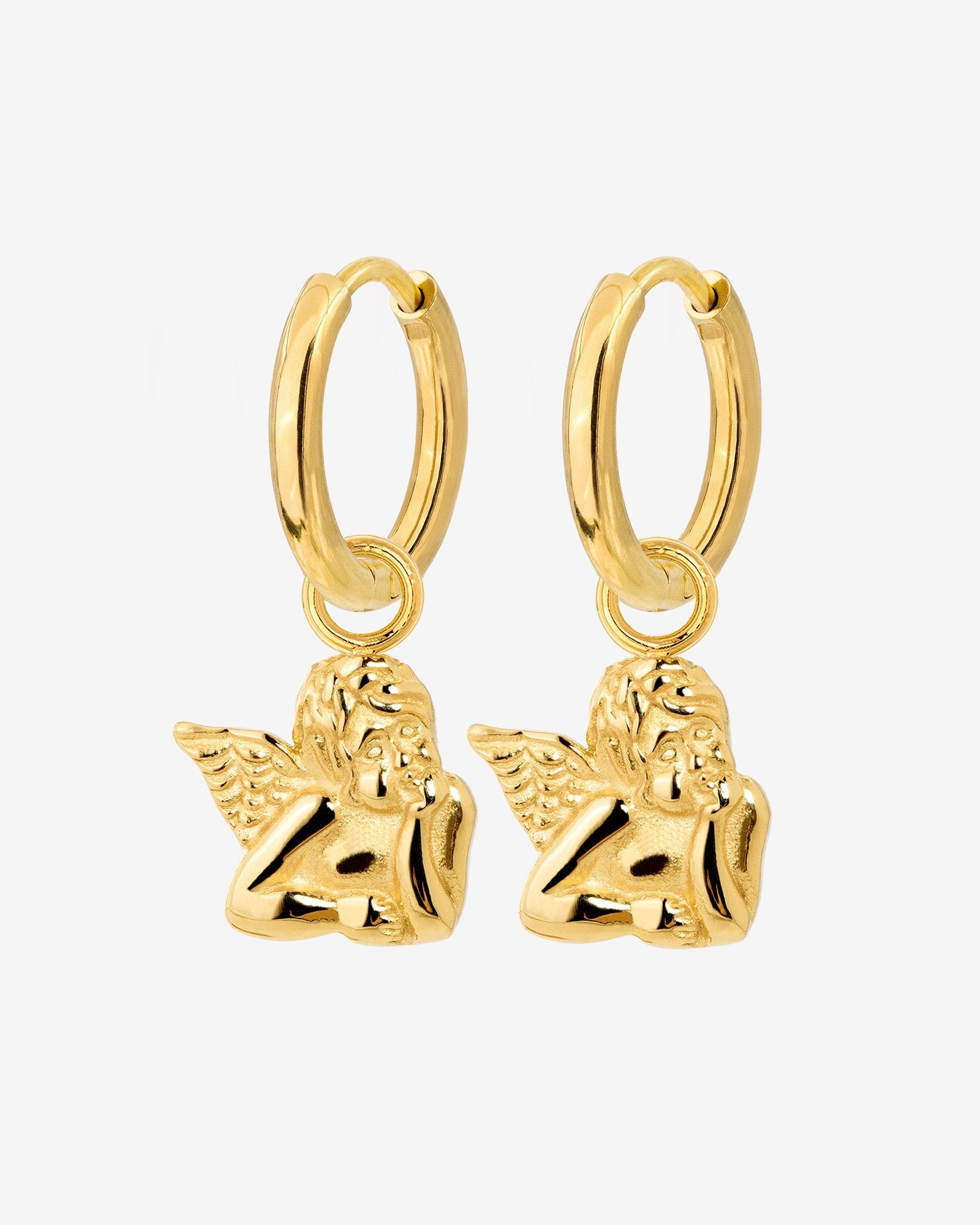 Cherub Hoop Set Small Oro