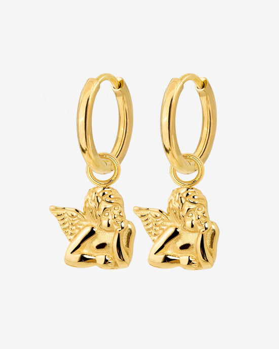 Cherub Hoop Set Small Oro