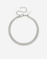 Curb Chain Double Bracciale Argento