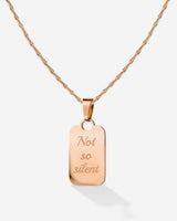 Not so silent Collana Oro Rosa