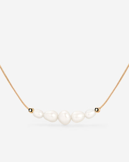 Pearlessence Choker Oro Rosa