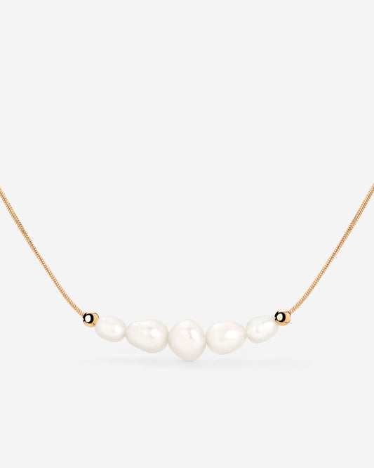 Pearlessence Choker Oro Rosa