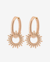 Sunny Hoop Set Medium Oro Rosa