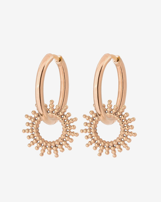 Sunny Hoop Set Medium Oro Rosa