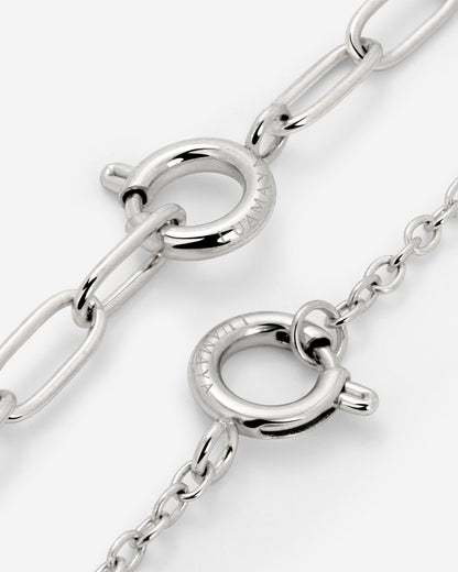Classic Chain Charm Argento