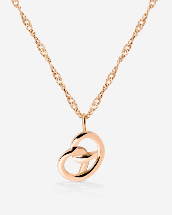 Bedazzle my Pretzel Collana Oro Rosa