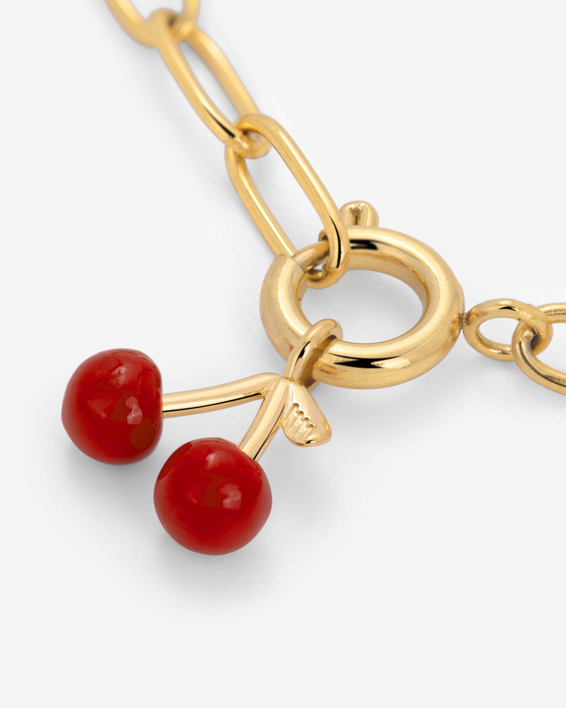 Very Cherry Oval Links Collana Set Oro