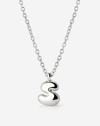 Bubble Letter Collana Argento