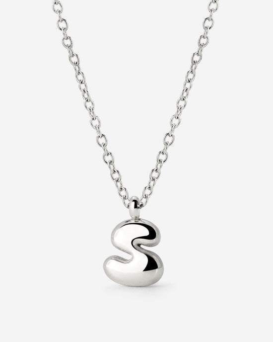 Bubble Letter Collana Argento