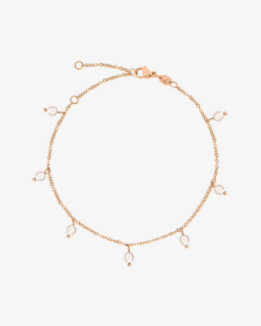 Shiny Pearls Bracciale Oro Rosa