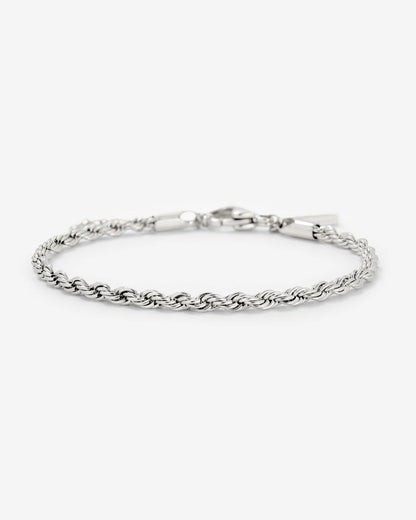 Rope Chain Bracciale Argento