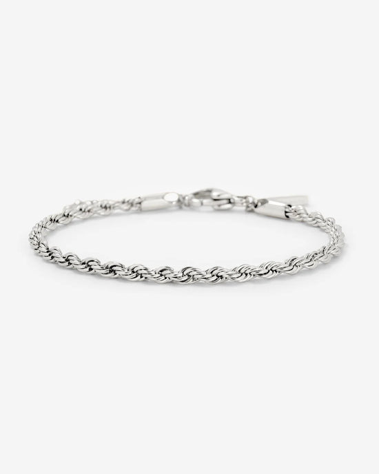 Rope Chain Bracciale Argento