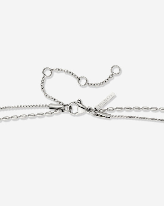 Droplet Double Collana Argento
