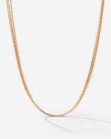 Cascade Layer Collana Oro Rosa