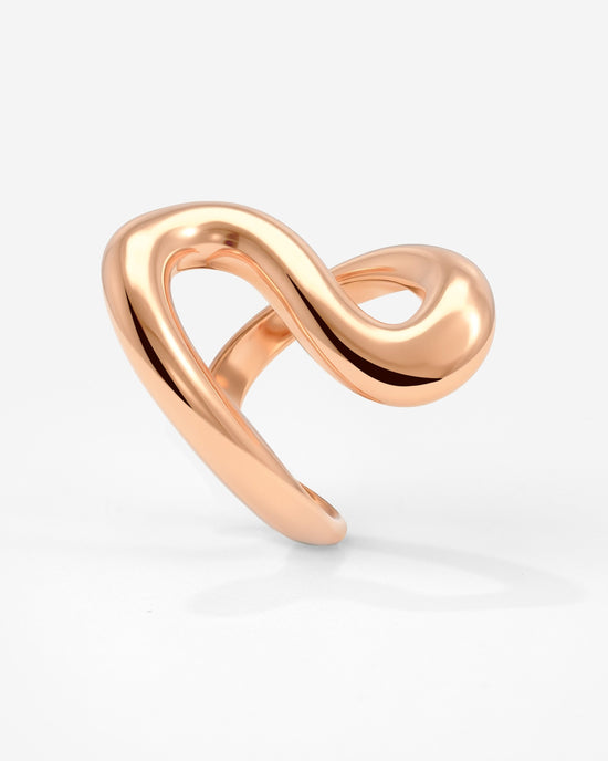 Coiled Anello Oro Rosa