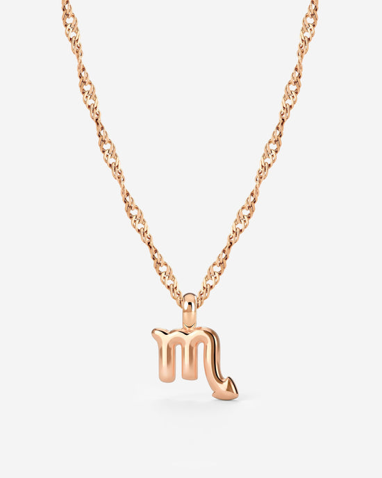 Scorpio Bubble Collana Oro Rosa