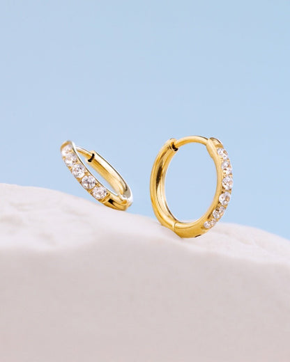 Glimmer Hoops Baby Argento