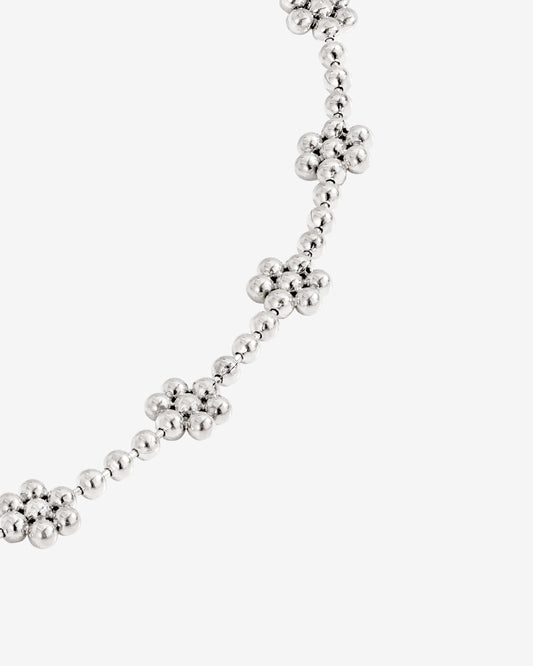 Blooming Choker Argento