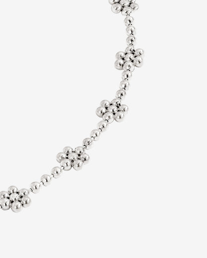 Blooming Choker Argento