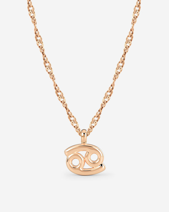 Cancer Bubble Collana Oro Rosa