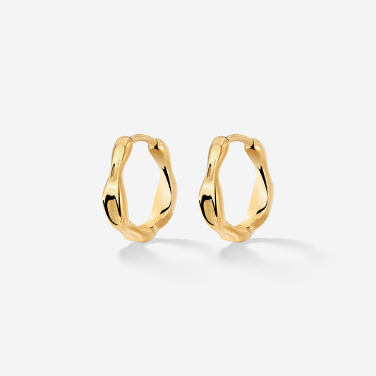 Liquid Shape Hoopies Oro