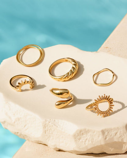 Slim Wave Anello Argento