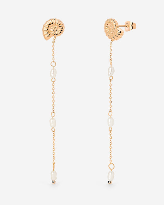 Siren's Spell Pearl Drop Orecchini Oro Rosa
