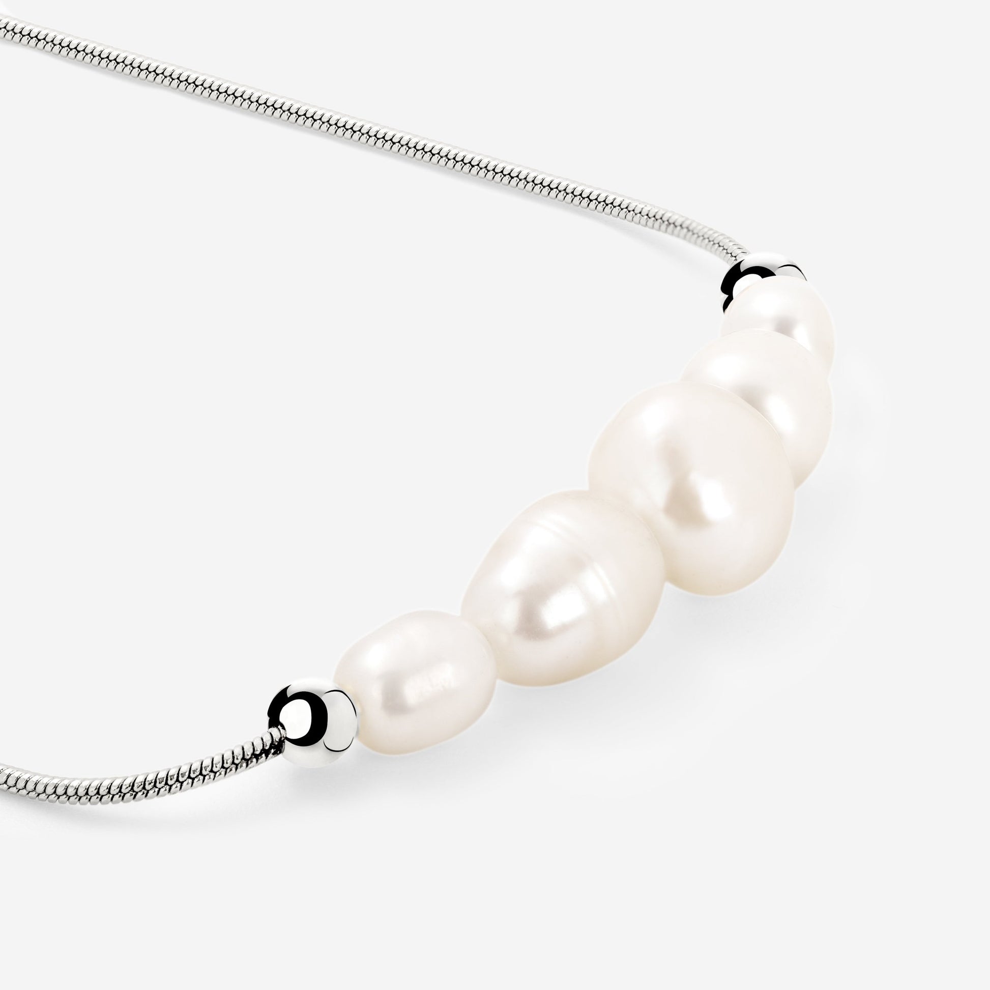 Pearlessence Choker Argento